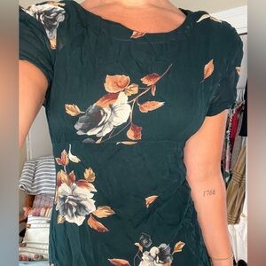 Vintage 90s floral Midi Dress